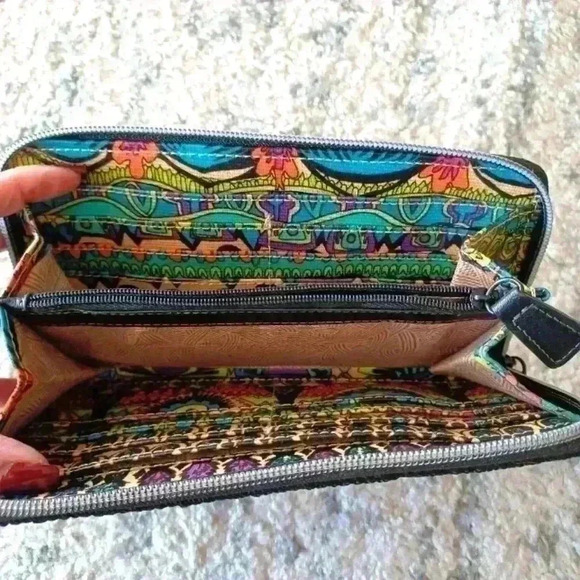Sakroots Colorful Bohemian Zip Top Wallet - Picture 5 of 13